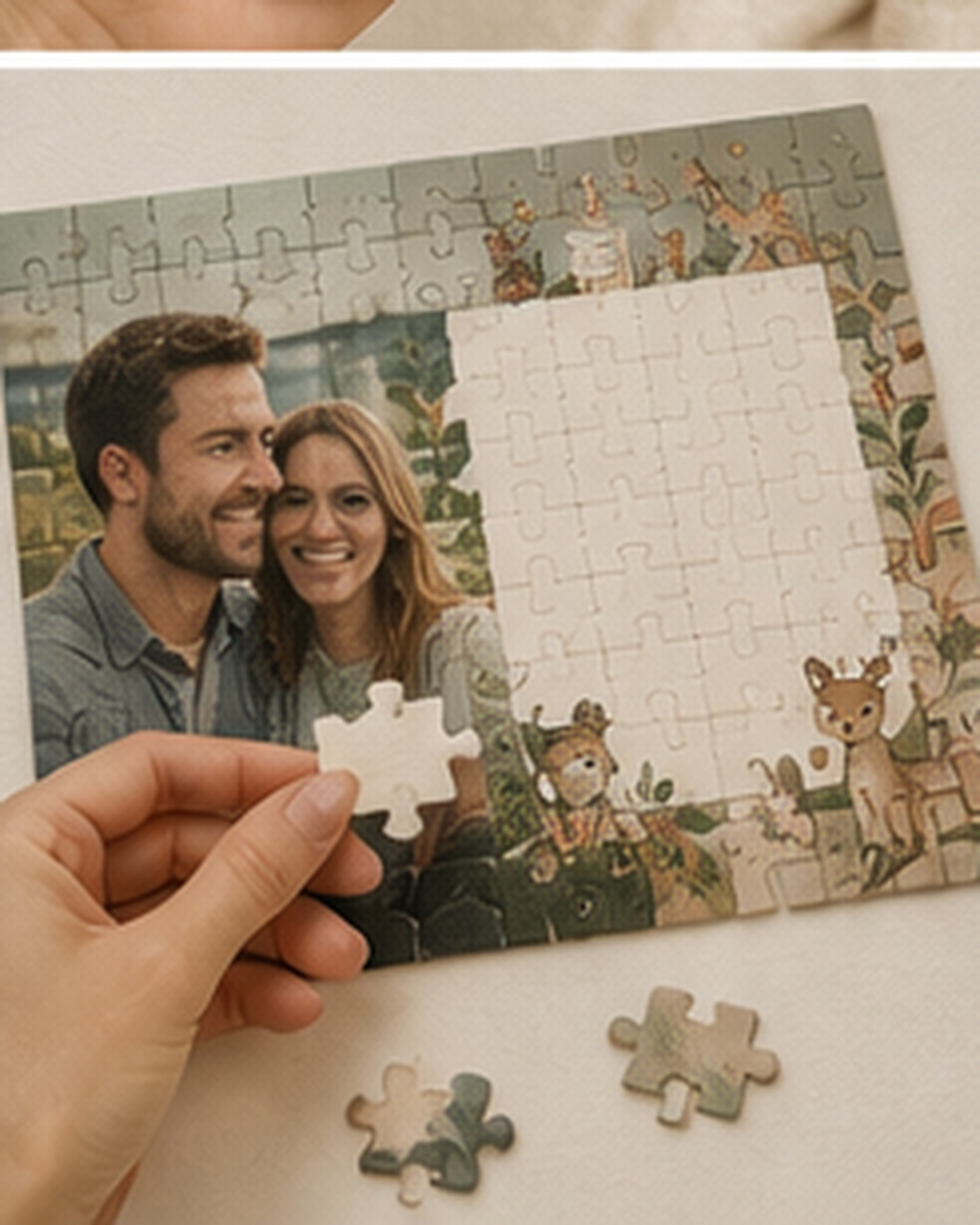 Fotografska sestavljanka za razkritje – primer personalizacije